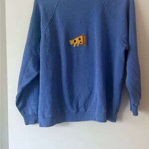 Gildan Blue Sweatshirt with Pizza Design